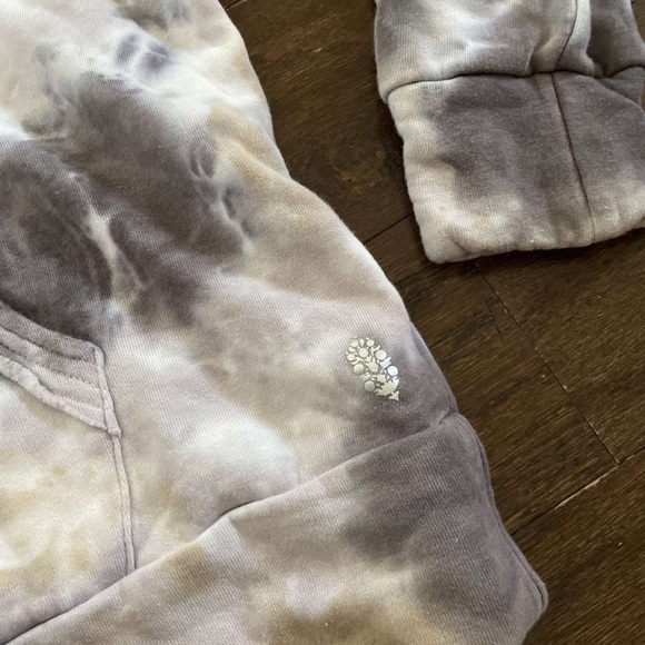 Free People Work It Out Tie Dye Hoodie-Size Medium - Picture 4 of 8